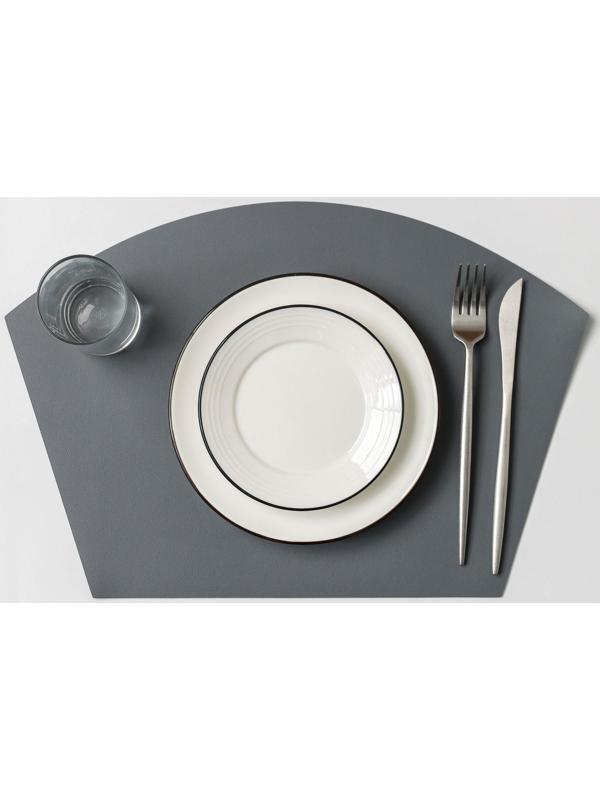 Салфетка сервировочная на стол «Тэм», 30×44 см, цвет тёмно-серый