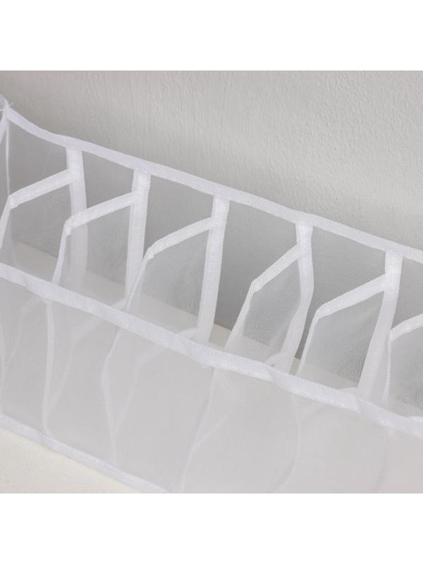 Органайзер для хранения белья «Пыльца», 7 отделений, 32×9×12 см, цвет белый