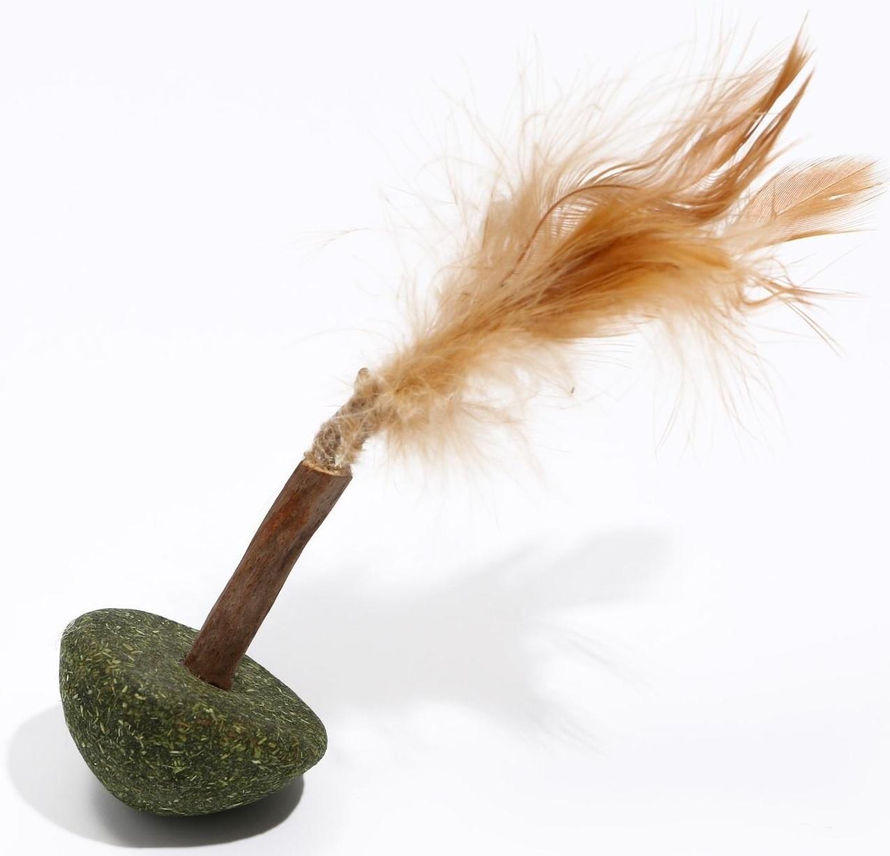 Игрушка-неваляшка для кошек из прессованной кошачьей мяты и мататаби, 6 см