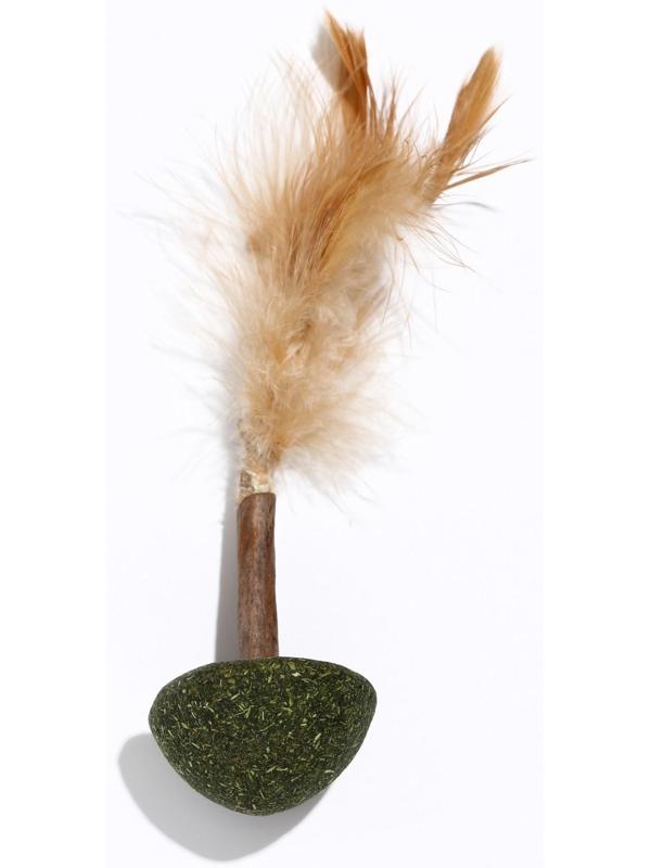 Игрушка-неваляшка для кошек из прессованной кошачьей мяты и мататаби, 6 см