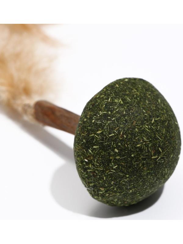 Игрушка-неваляшка для кошек из прессованной кошачьей мяты и мататаби, 6 см