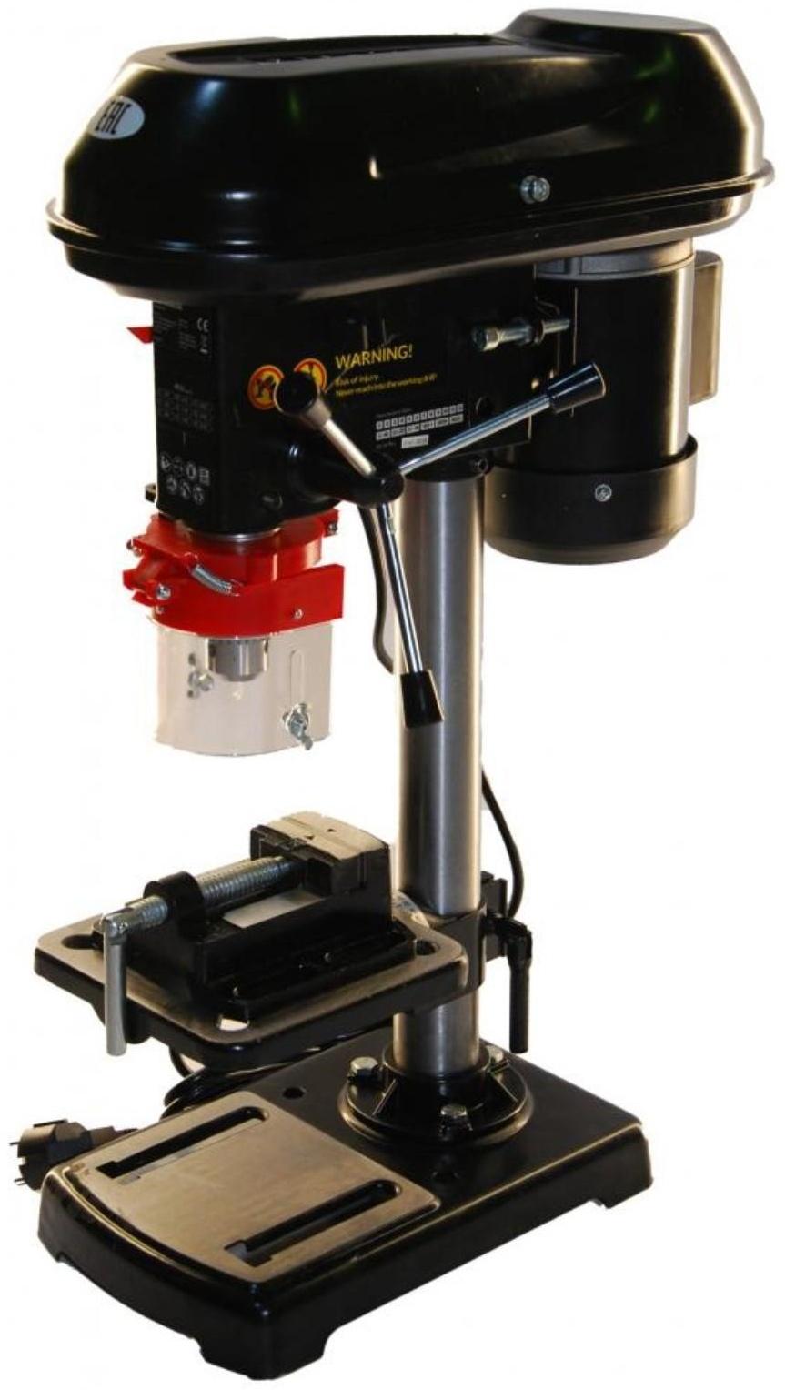 Станок сверлильный Zitrek DP-82, с тисками, 400 Вт, 9 скоростей, 500-2600 об/мин, d=13 мм