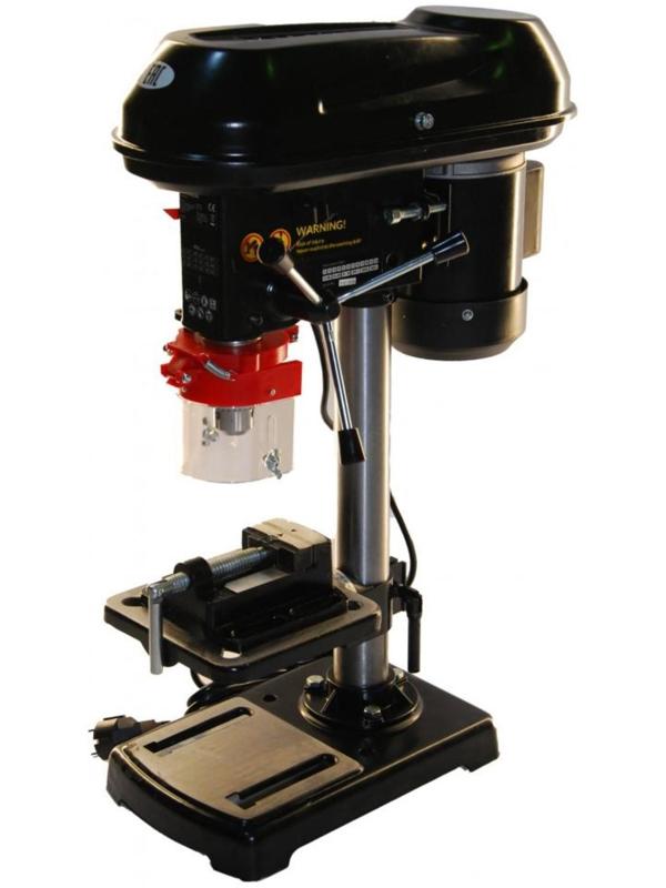 Станок сверлильный Zitrek DP-82, с тисками, 400 Вт, 9 скоростей, 500-2600 об/мин, d=13 мм