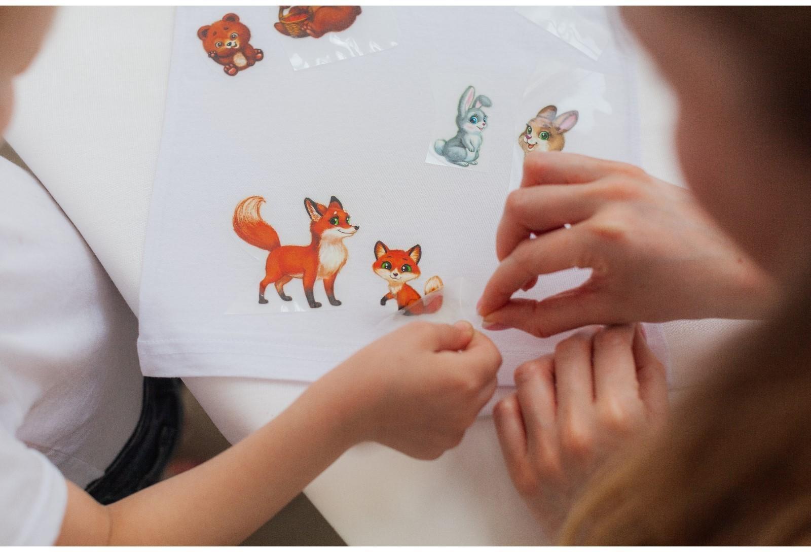 Термотрансфер «Мамы с малышами», 19,5 × 21 см, 4 дизайна