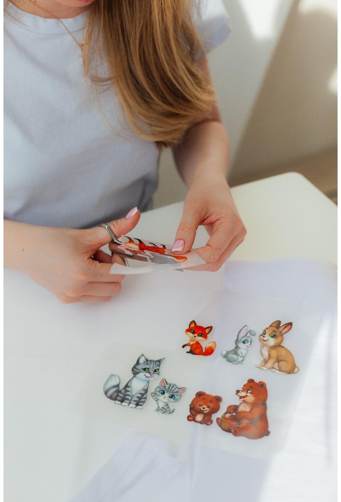 Термотрансфер «Мамы с малышами», 19,5 × 21 см, 4 дизайна