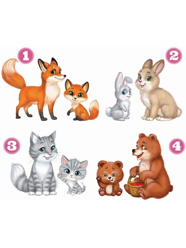 Термотрансфер «Мамы с малышами», 19,5 × 21 см, 4 дизайна