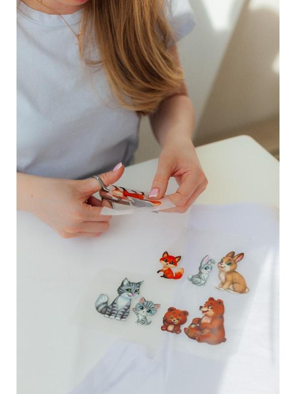 Термотрансфер «Мамы с малышами», 19,5 × 21 см, 4 дизайна