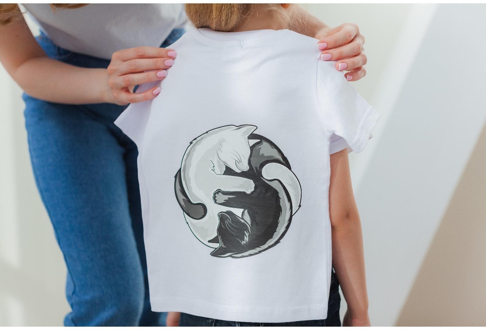 Термотрансфер «Коты Инь-Ян», 18,6 × 18 см