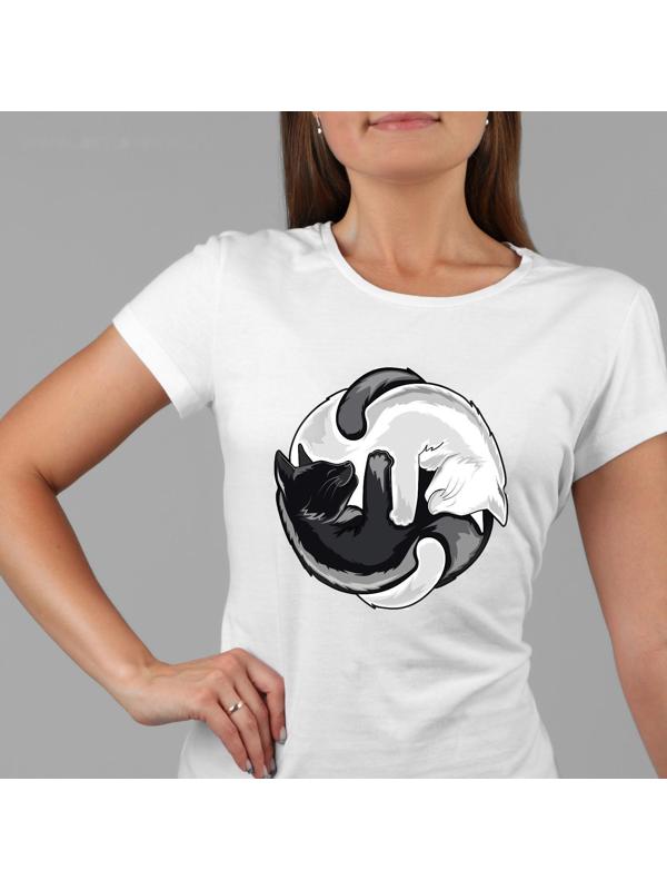 Термотрансфер «Коты Инь-Ян», 18,6 × 18 см