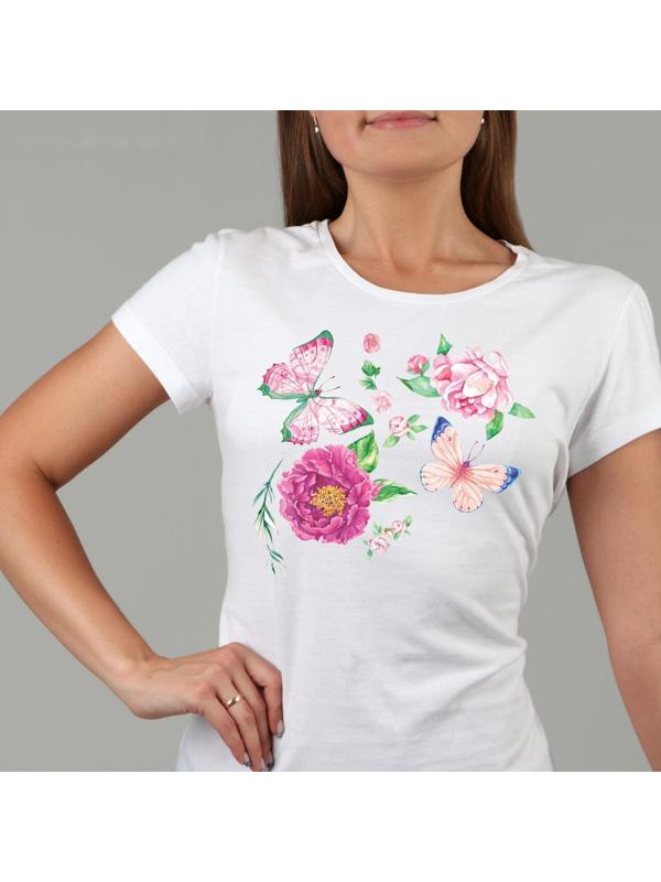 Термотрансфер «Бабочки с цветами», 19,5 × 28 см, 7 дизайнов