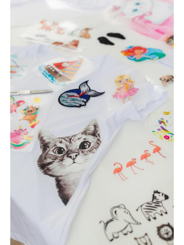 Термотрансфер «Любопытный кот», 14 × 22,3 см