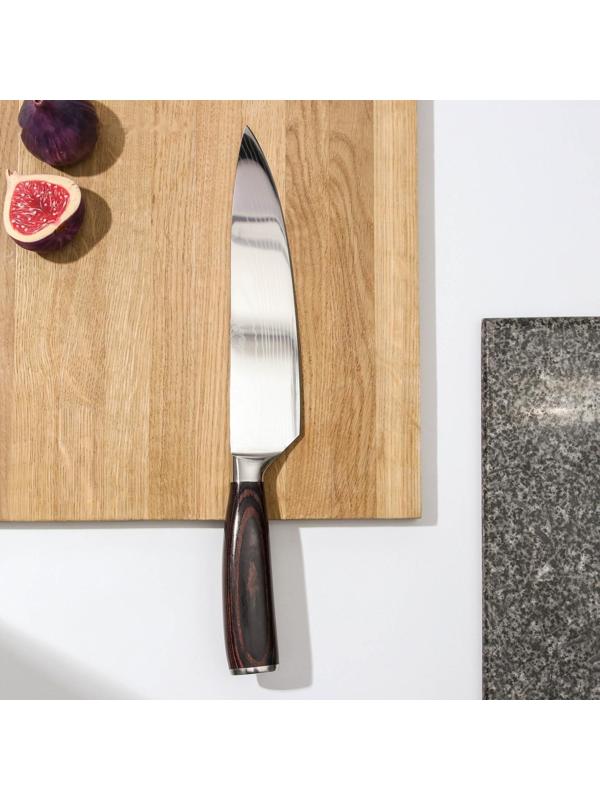 Нож Veral, шеф, 20,5 см, дамасская сталь