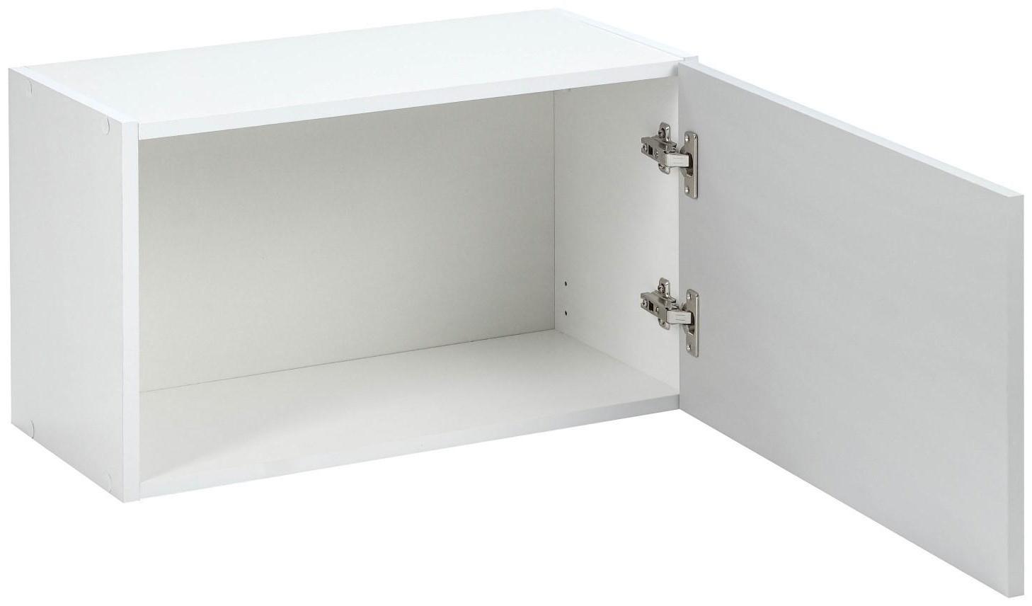 Шкаф навесной Мальма 600х300х360 Светло-серый/Белый