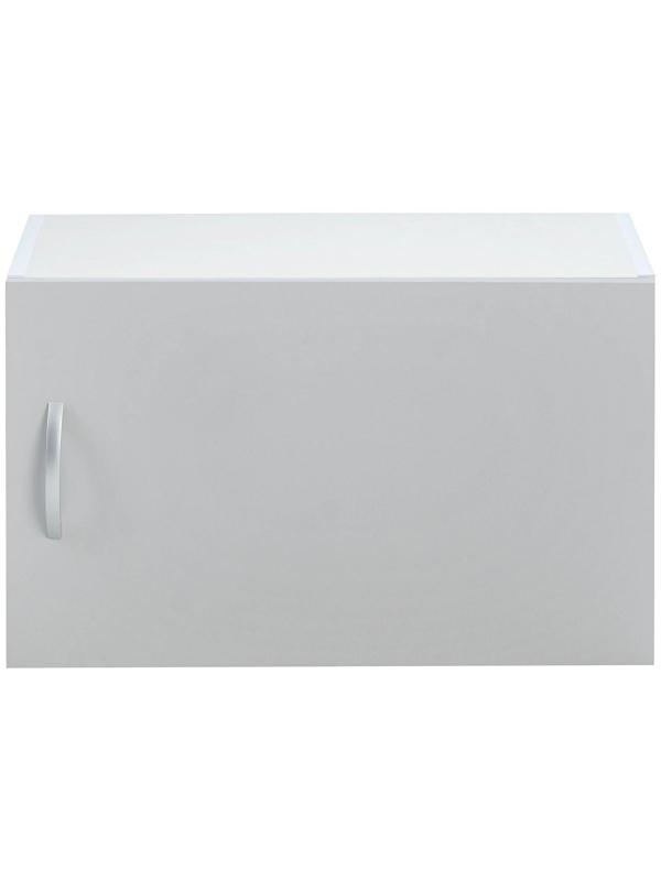 Шкаф навесной Мальма 600х300х360 Светло-серый/Белый