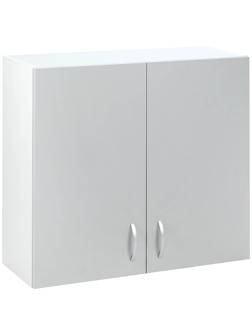 Шкаф навесной Мальма 800х300х720 Светло-серый/Белый