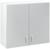 Шкаф навесной Мальма 800х300х720 Светло-серый/Белый