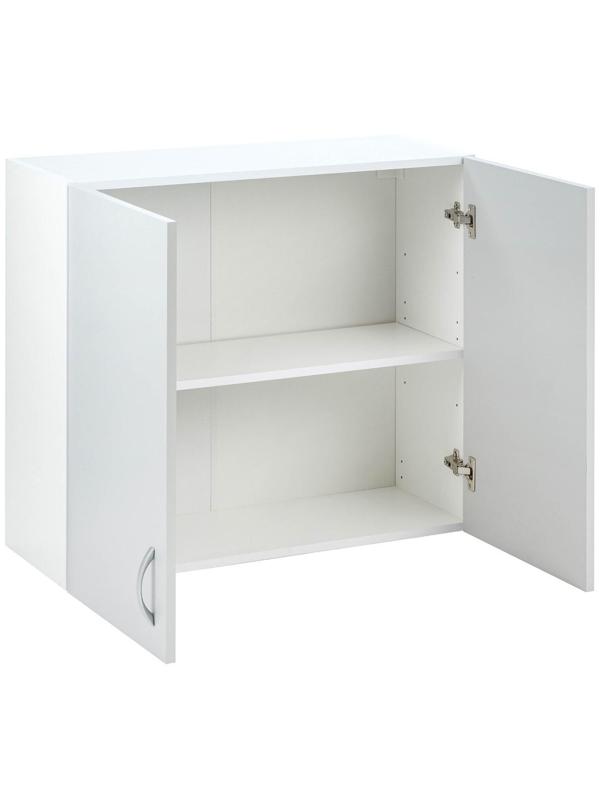 Шкаф навесной Мальма 800х300х720 Светло-серый/Белый