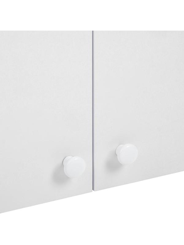 Шкаф навесной Гамма 800х300х720 Белый/Белый