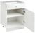 Шкаф напольный с 1 ящиком Гамма 600х580х820 Белый/Белый