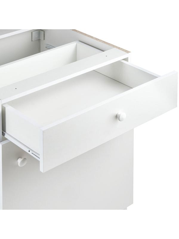 Шкаф напольный с 1 ящиком Гамма 600х580х820 Белый/Белый