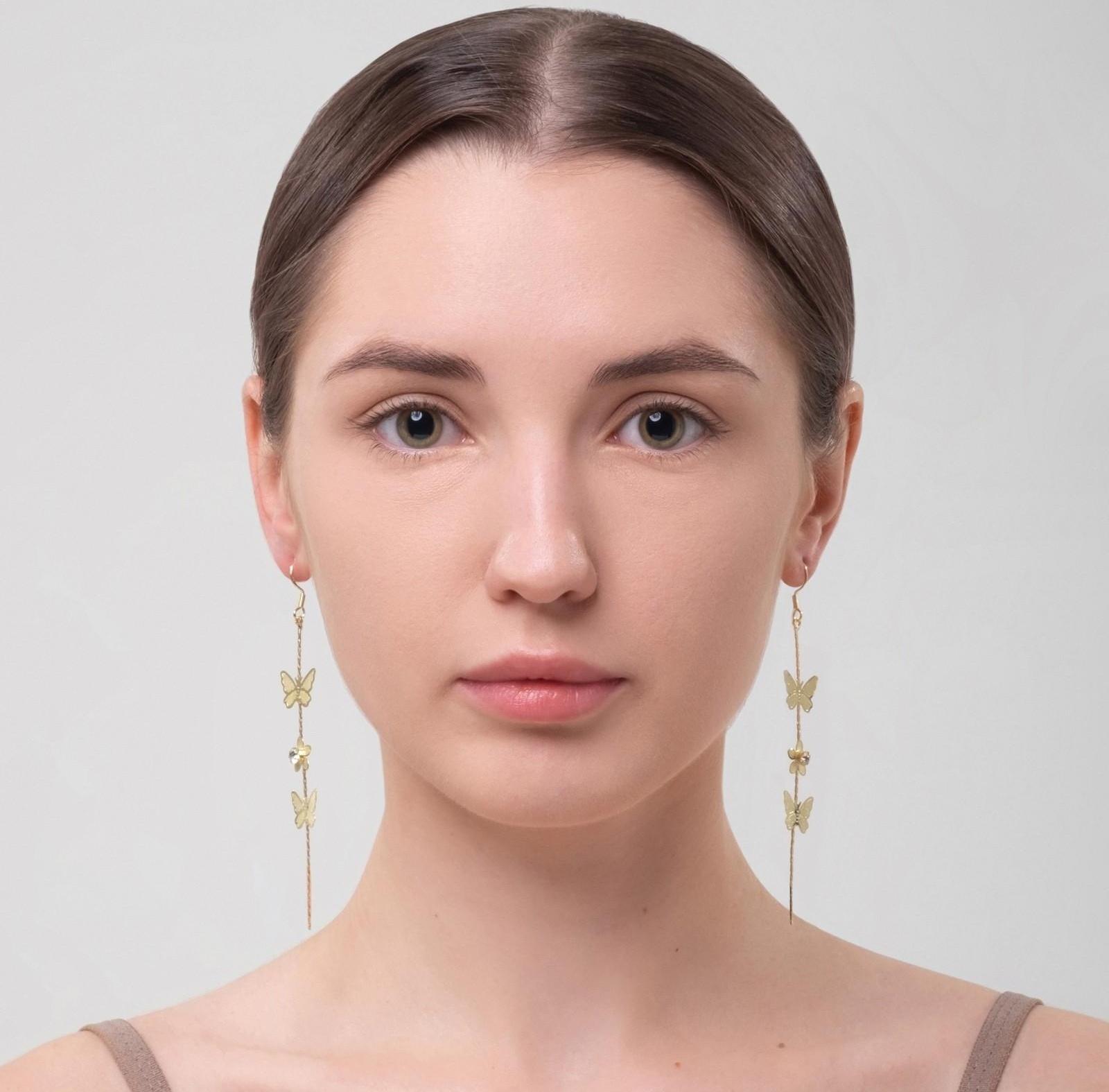 Серьги висячие 