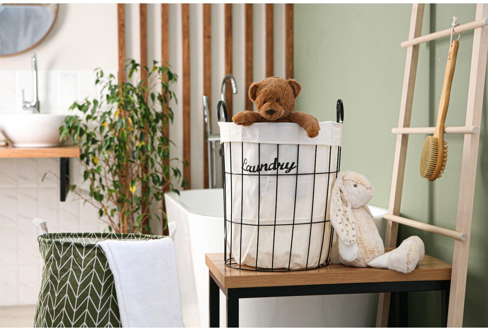 Корзина для белья круглая Доляна «Лофт», 35×40 см