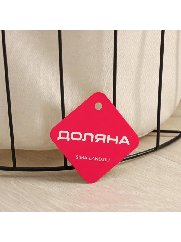 Корзина для белья круглая Доляна «Лофт», 35×40 см