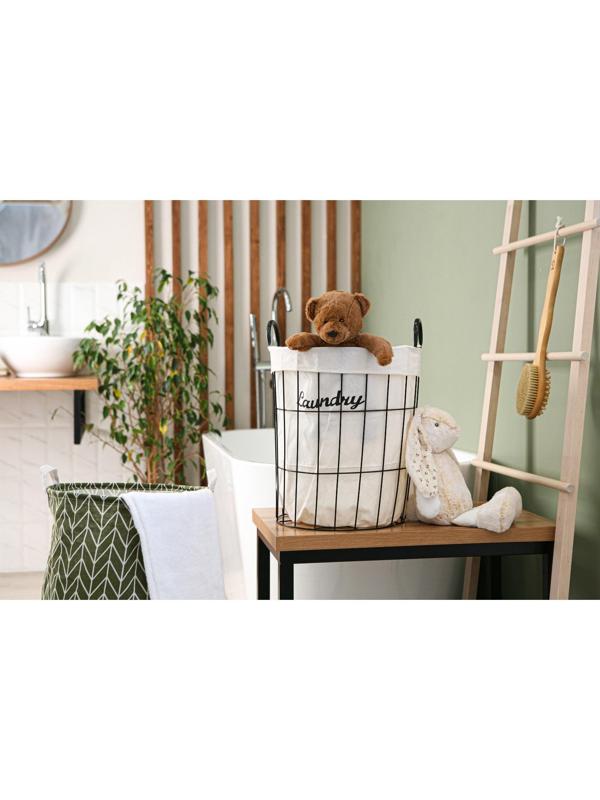 Корзина для белья круглая Доляна «Лофт», 35×40 см