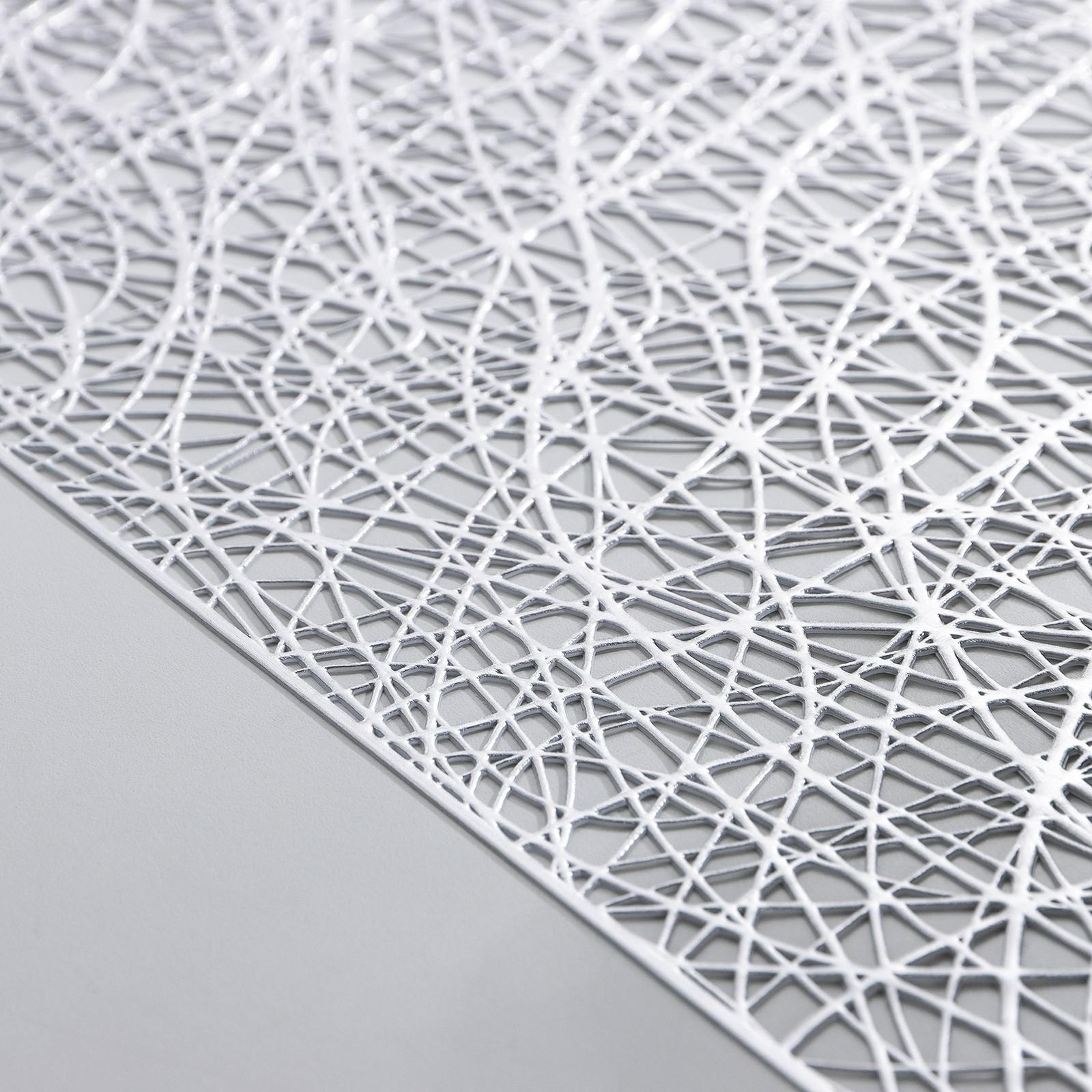 Дорожка на стол Доляна «Паутинка», 30×150 см, цвет серебряный