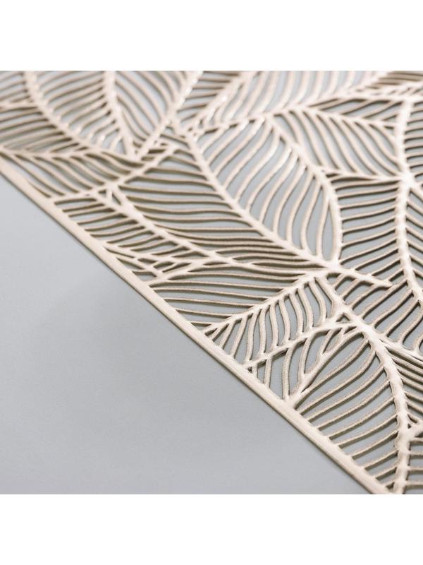 Дорожка на стол Доляна «Листопад», 30×150 см, цвет золотой