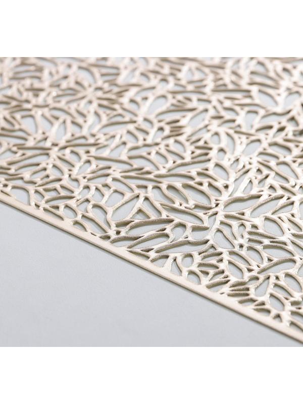 Дорожка на стол Доляна «Манифик», 30×150 см, цвет золотой