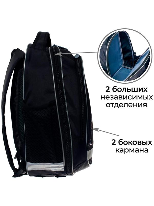 Рюкзак школьный, 37 х 27 х 16 см, эргономичная спинка, Calligrata Б 