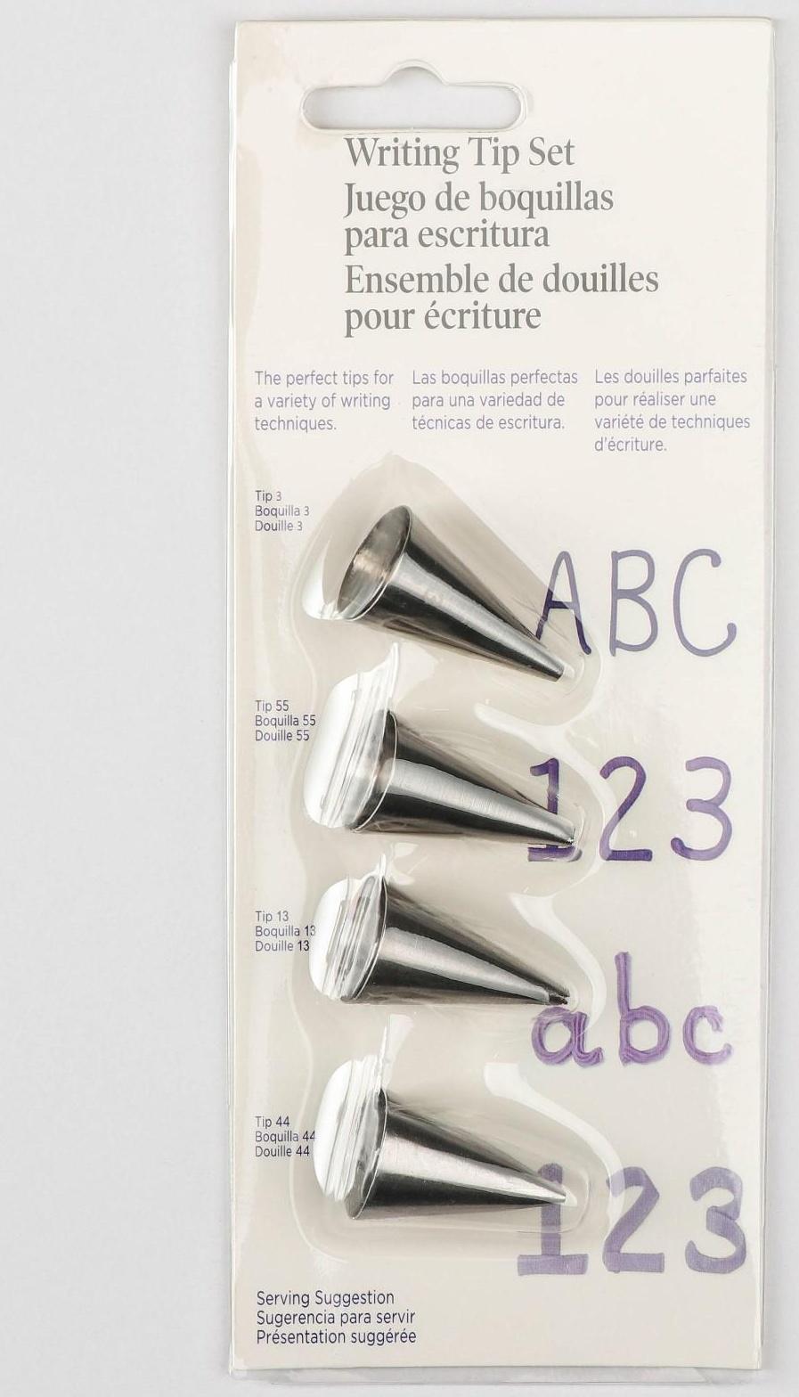 Набор кондитерских насадок «Правописание», 4 шт, 1,8×3,5 см