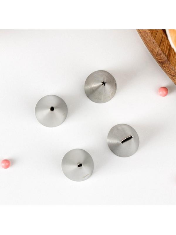 Набор кондитерских насадок «Правописание», 4 шт, 1,8×3,5 см