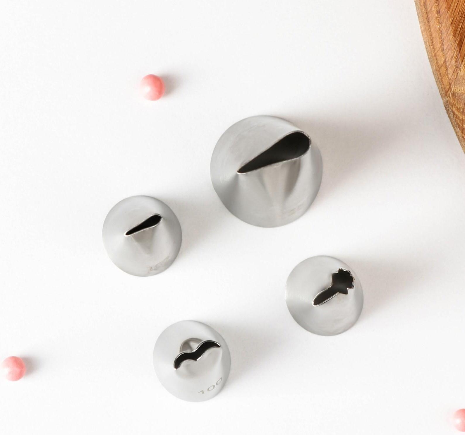 Набор кондитерски× насадок «Руфи», 4 шт, 1,8×3,5 см/ 2,5×3,8см