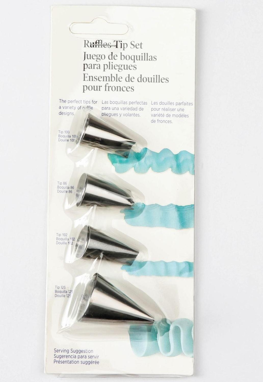 Набор кондитерски× насадок «Руфи», 4 шт, 1,8×3,5 см/ 2,5×3,8см