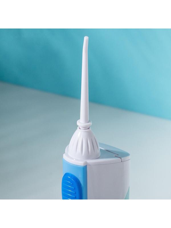 Ирригатор Luazon LIR-04, портативный, 120 мл, 2 режима, 3 насадки, от батареек