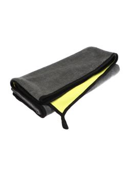 Тряпка для мытья авто, CARTAGE, микрофибра, 400 г/м², 60×160 cм, желто-серая