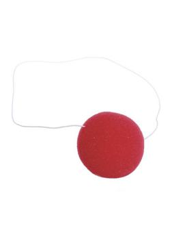 Карнавальный нос клоуна, цвет красный