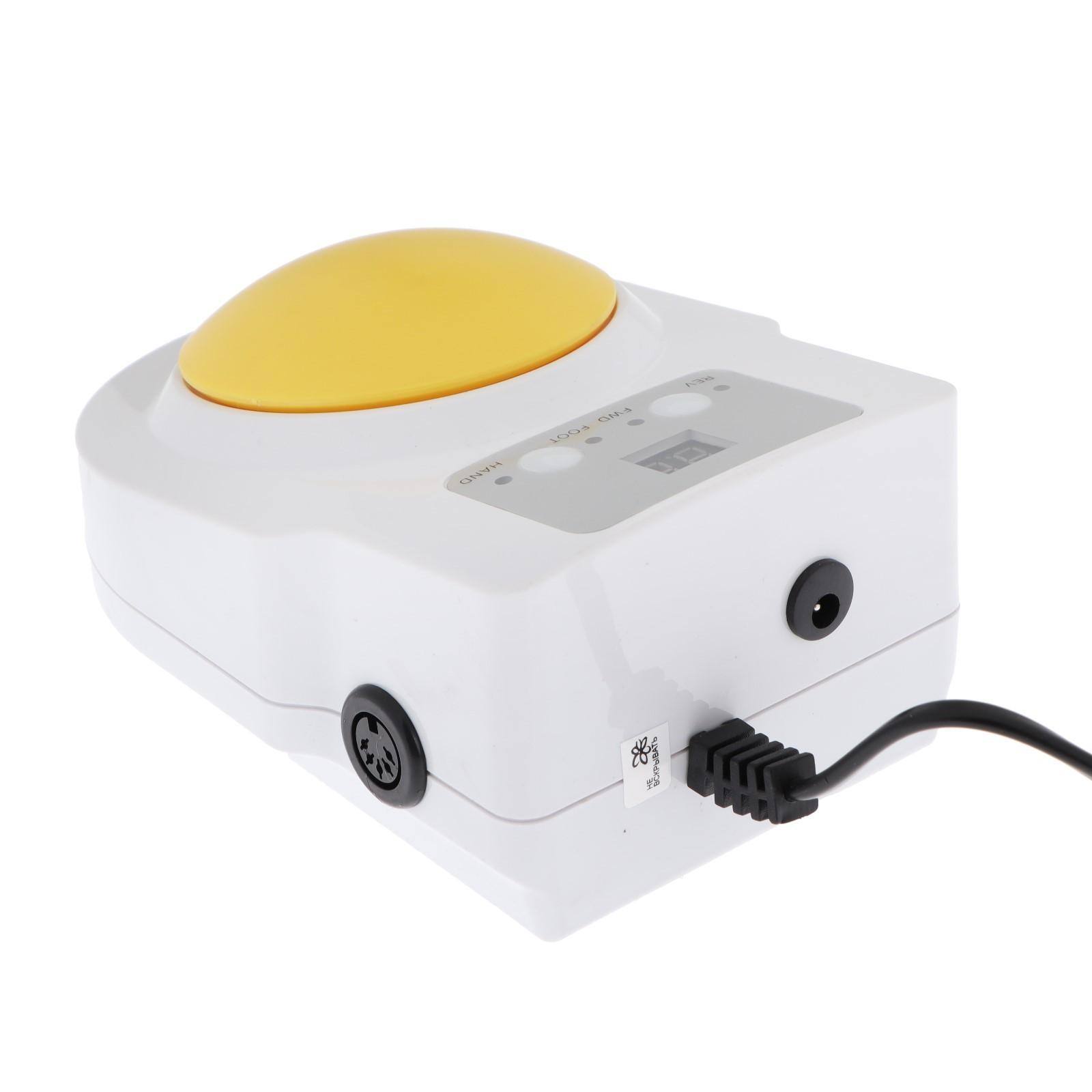 Аппарат для маникюра и педикюра Irisk Alpha, 30 Вт, 35000 об/мин, 4 насадки, жёлтый