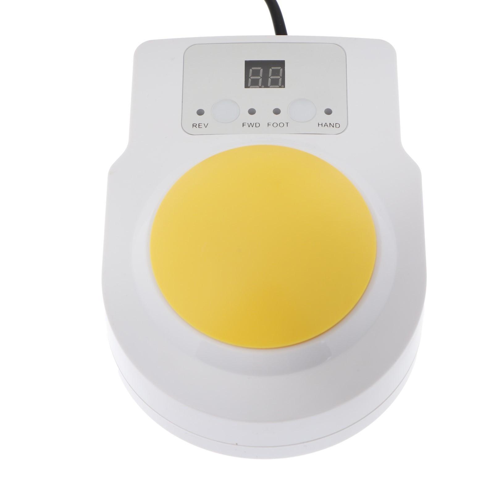 Аппарат для маникюра и педикюра Irisk Alpha, 30 Вт, 35000 об/мин, 4 насадки, жёлтый