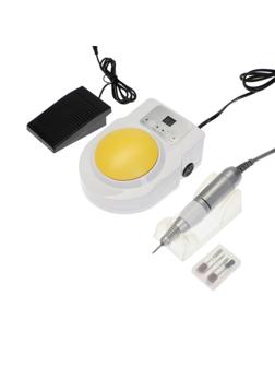 Аппарат для маникюра и педикюра Irisk Alpha, 30 Вт, 35000 об/мин, 4 насадки, жёлтый