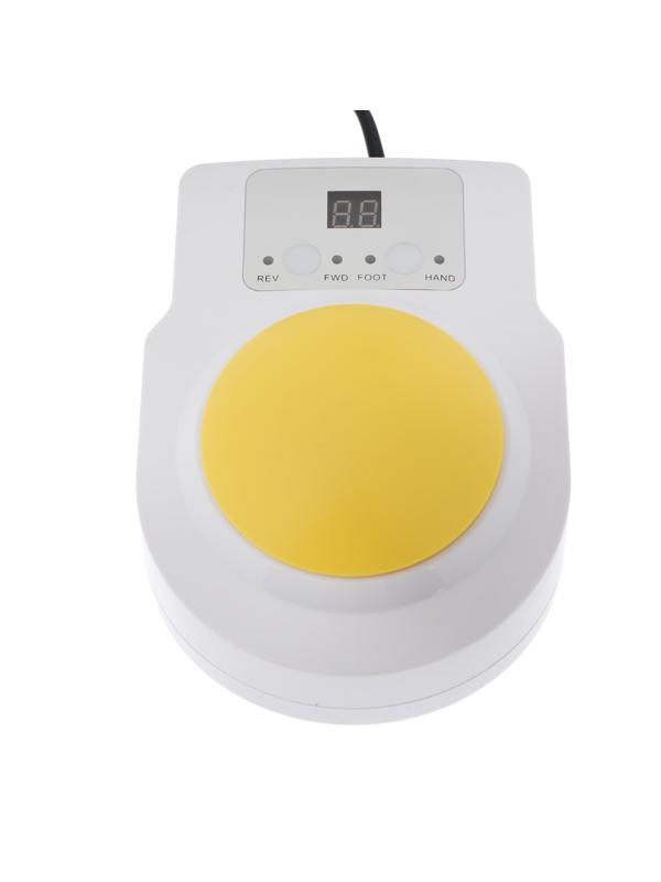 Аппарат для маникюра и педикюра Irisk Alpha, 30 Вт, 35000 об/мин, 4 насадки, жёлтый