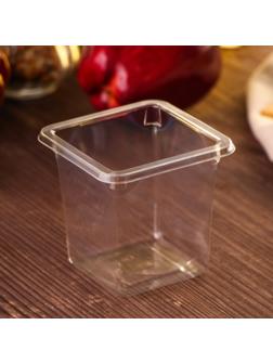 Стакан-креманка под запайку «Фреш», 8×8×7,5 см, 270 мл, цвет прозрачный