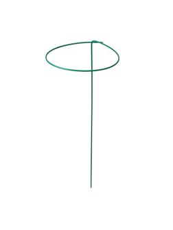 Кустодержатель для цветов, d = 30 см, h = 70 см, ножка d = 0.3 см, металл, зелёный