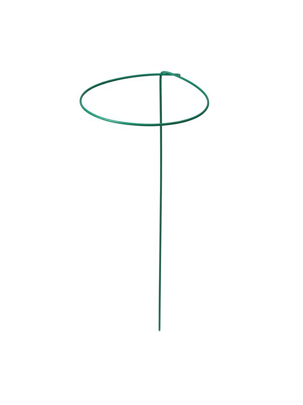 Кустодержатель для цветов, d = 30 см, h = 70 см, ножка d = 0.3 см, металл, зелёный