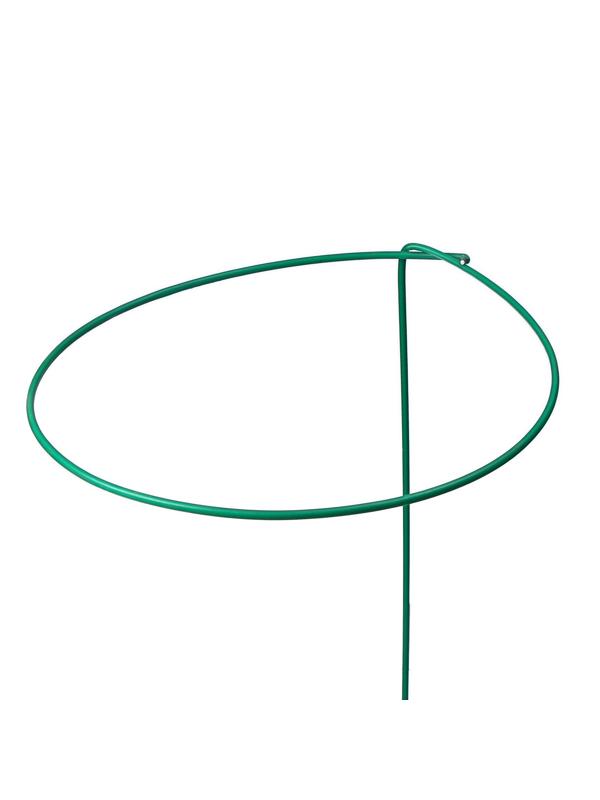 Кустодержатель для цветов, d = 30 см, h = 70 см, ножка d = 0.3 см, металл, зелёный