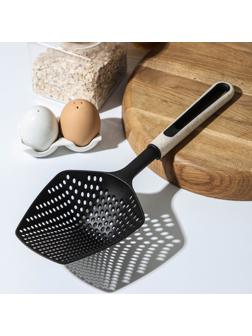 Шумовка-совок Доляна Pronto, цвет белый, чёрный