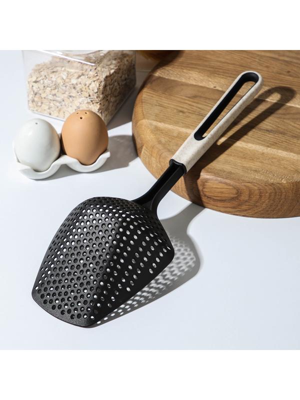 Шумовка-совок Доляна Pronto, цвет белый, чёрный