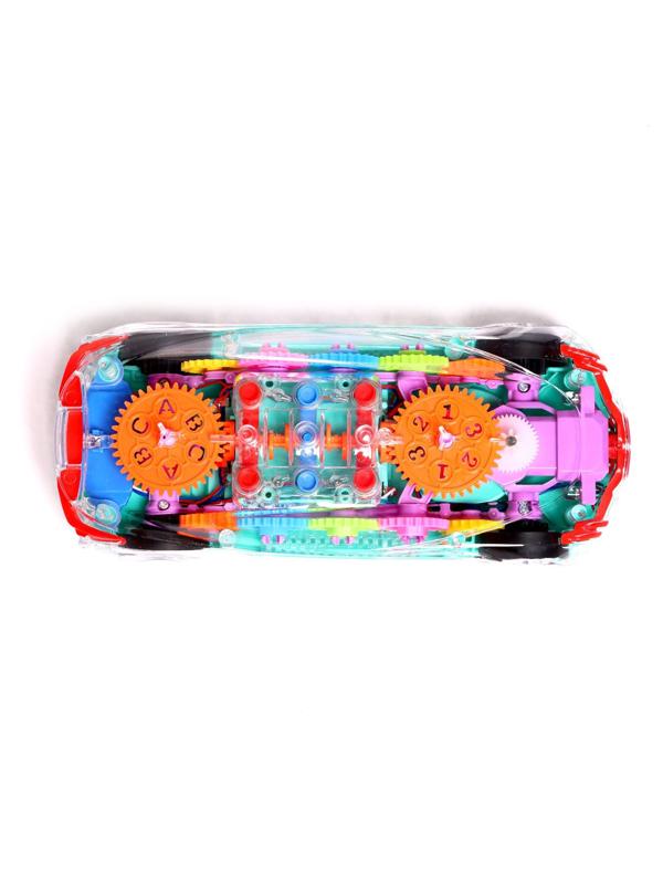 Машина «Шестерёнка», световые и звуковые эффекты, работает от батареек